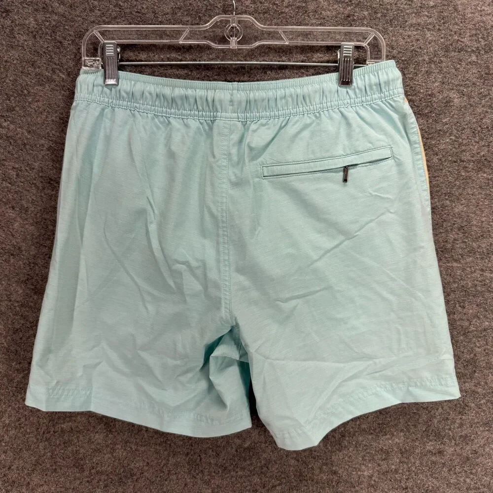 Rown Swim Shorts Trunks Men M Medium Blue Drawstring Pockets High Rise Swimwear